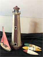 Light House, Sail Boat Model & Lures