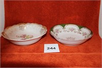 2 DECORATIVE BOWLS