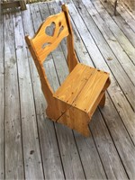 Farmhouse Folding Stepladder Chair