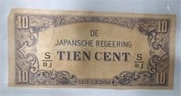 DE Japansche Regeering Tien Cent Currancy