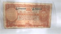 Commonwealth of Austrailia Ten Shillings Banknote