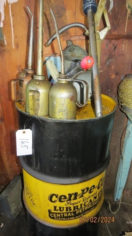 Oil Cans, Barrel Pumps & Lubricant