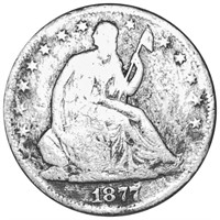 1877 Seated Half Dollar NICELY CIRCULATED