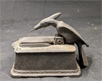 4" Antique Cast Iron Woodpecker Match Stick Puller