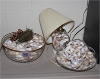 3 Pc Lot of Seashell Decor