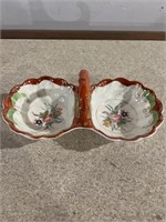 Painted service dish