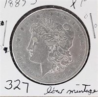 1885S Morgan Silver Dollar semi key XF