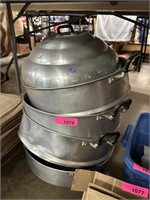LARGE STACKING ALUMINUM FOOD STEAMERS