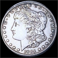 1884-CC Morgan Silver Dollar CLOSELY UNC