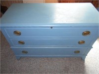 Blue Painted Lane Chest with 1 Drawer