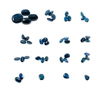 Forty Four Pear Shaped Blue Sapphires