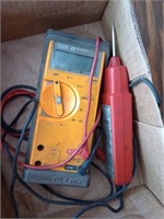 fluke multimeter and SNAP ON tester