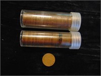 (2) Rolls of Wheat Pennies Misc. Dates