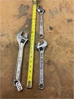 3- crescent wrenches