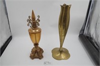 MCM vintage brass vase, Designer piece