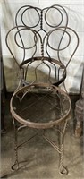 (H) 2 Antique Ice Cream Parlor Chairs No Seats