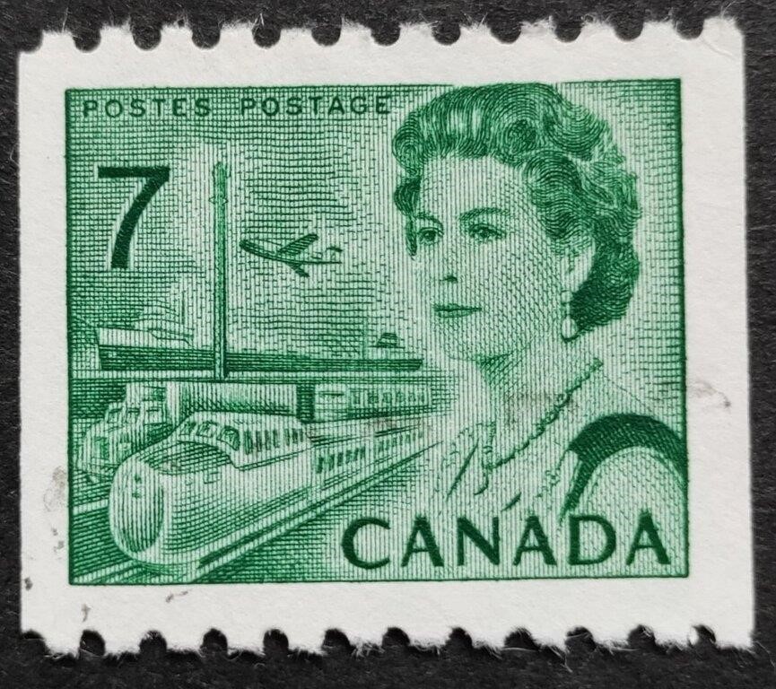Canada 1971 Elizabeth II 7 Cents Stamp #543