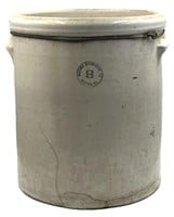Macomb Stoneware Co. White Glazed 8-Gallon Crock