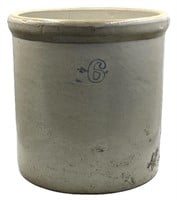 SP&S Stoneware Beige 6-Gallon Glazed Crock