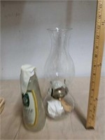 Vintage oil lamp with oil