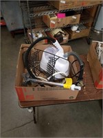 Box of steamer and shower rack