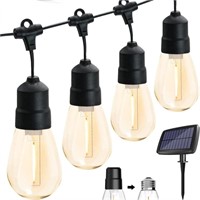 New Outdoor LED Solar Bulb String Light Warm White