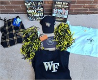 WAKE FOREST ASSORTED LOT PANTS SHIRT POMS BOOKS
