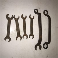 6 Vintage FORD Wrenches