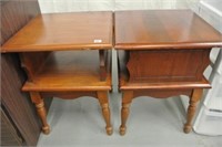 Colonial Style Maple End Tables