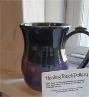 Healing  touch pottery mug