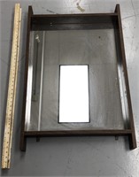 Hanging Mirror w/ Shelf and 3 Various Sized