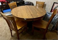 Wood Table and 4 Chairs