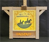 1970s Falstaff Beer Cowboy/Sunset Electric Sign