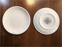 (96) World 4" Porcelain Plates