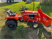 Allis Chalmers 716H lawn tractor with chains and
