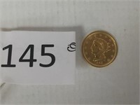1856 $2 1/2 Dollar Gold Piece, Liberty Head
