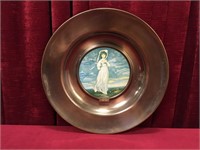 Brass Trafford 16.5" Oiligraph Plate "Pinkie"