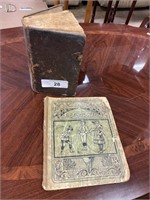 Early German Bible & 1800s Notebook.