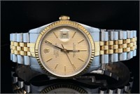 18CT ROLEX OYSTER PERPETUAL MENS WATCH