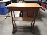 Antique Spun Leg  Table