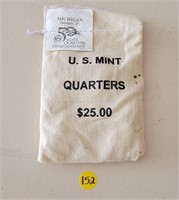$25 Bag of Michigan Quarters