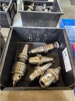 GROUP OF (5) CAT40 TOOL HOLDERS, 1/8-5/8",