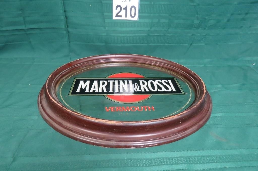 Vtg Bar Mirror Martini & Rossi - Vermouth 23" W