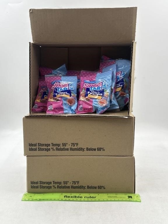 NEW Lot of 3-12ct Sweet Tarts Chewy Fusion Candy