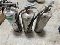 3 refillable water fire extinguishers