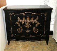 Floral Transfer Three Drawer Chest