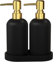 LKKL Soap Dispenser  Gold Pumps  Black