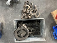 2 Chain Blocks with Chain & Chain Lifting Sling