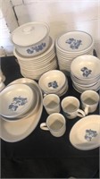 Dish set,blue design