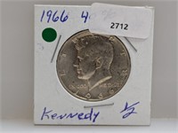 1966 40% Silver JFK Half $1 Dollar